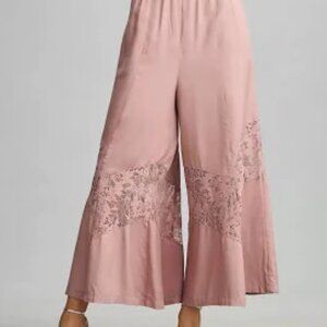 Anthropologie Silky Palazzo Pants